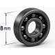 J02508CP0 8mm Constant Section Bearings