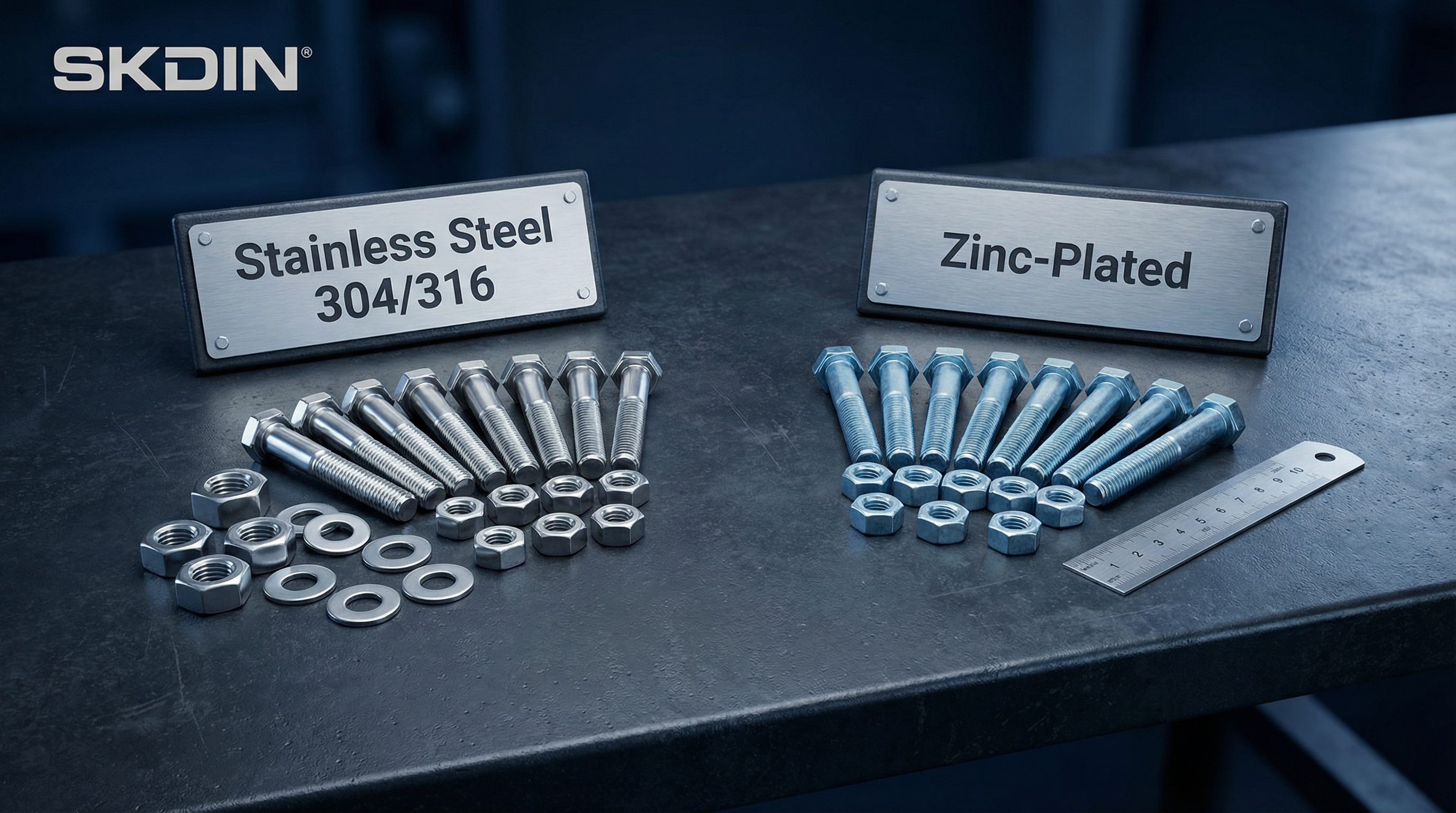 SKDIN Stainless and Zinc Fasteners