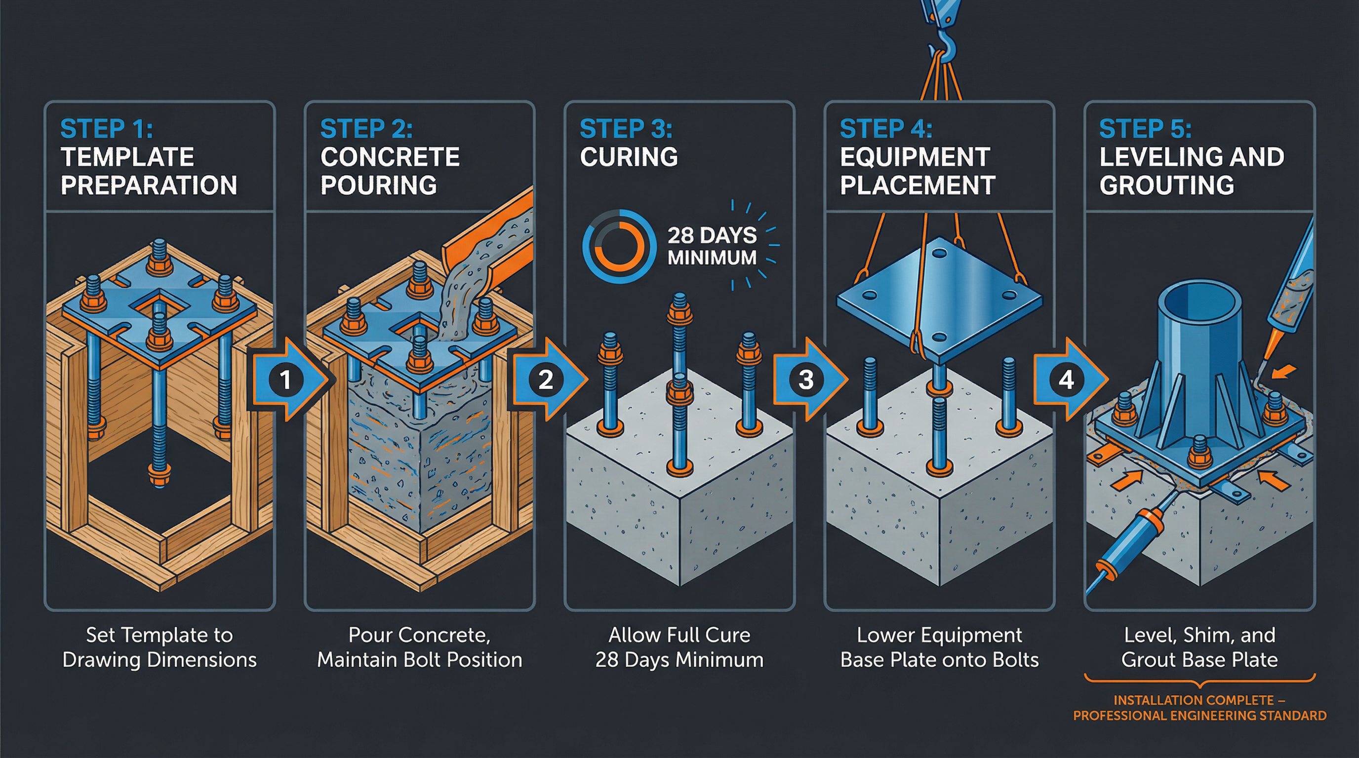 Anchor Bolt Installation Process