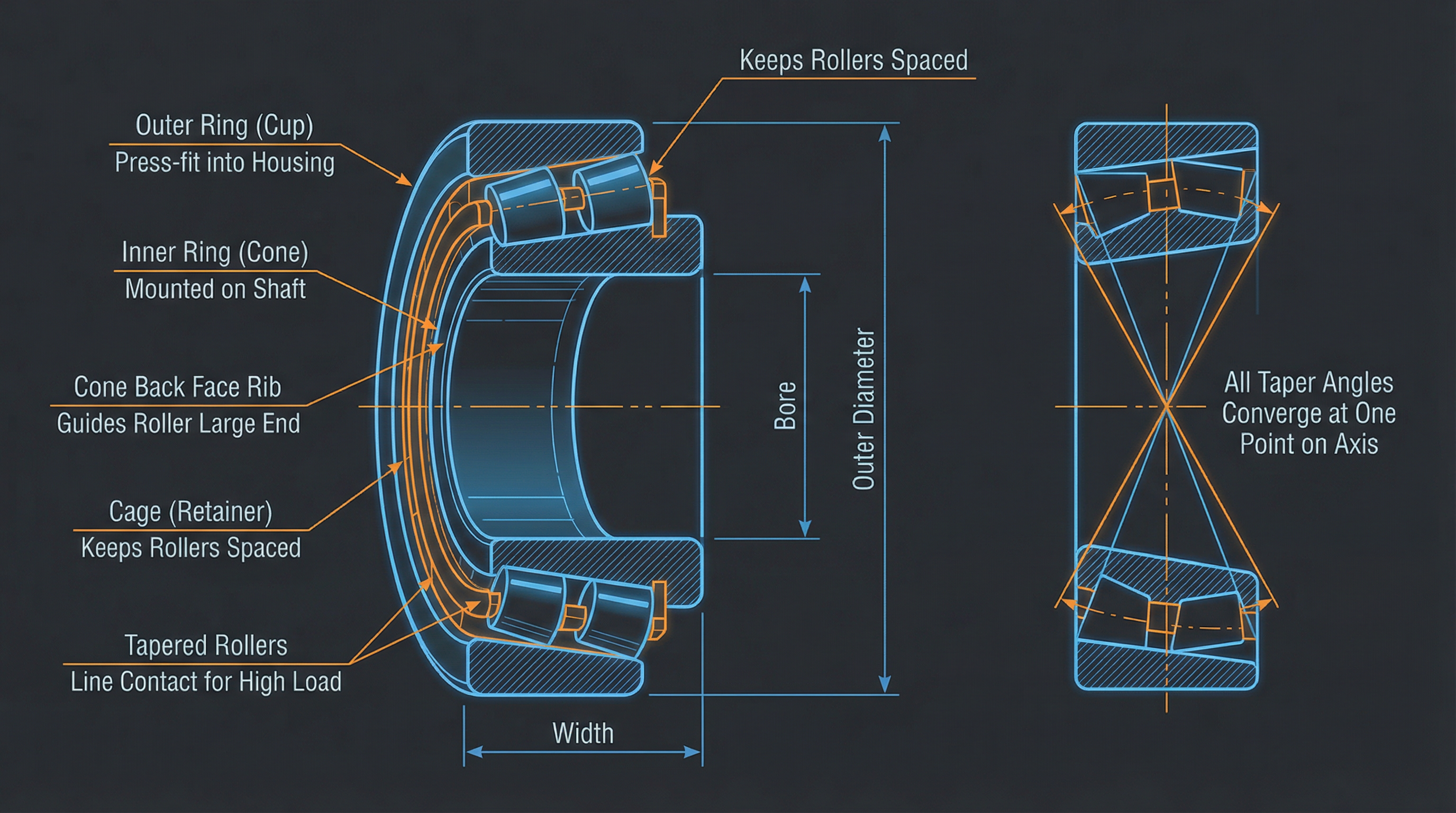 Tapered Roller Bearing Structure