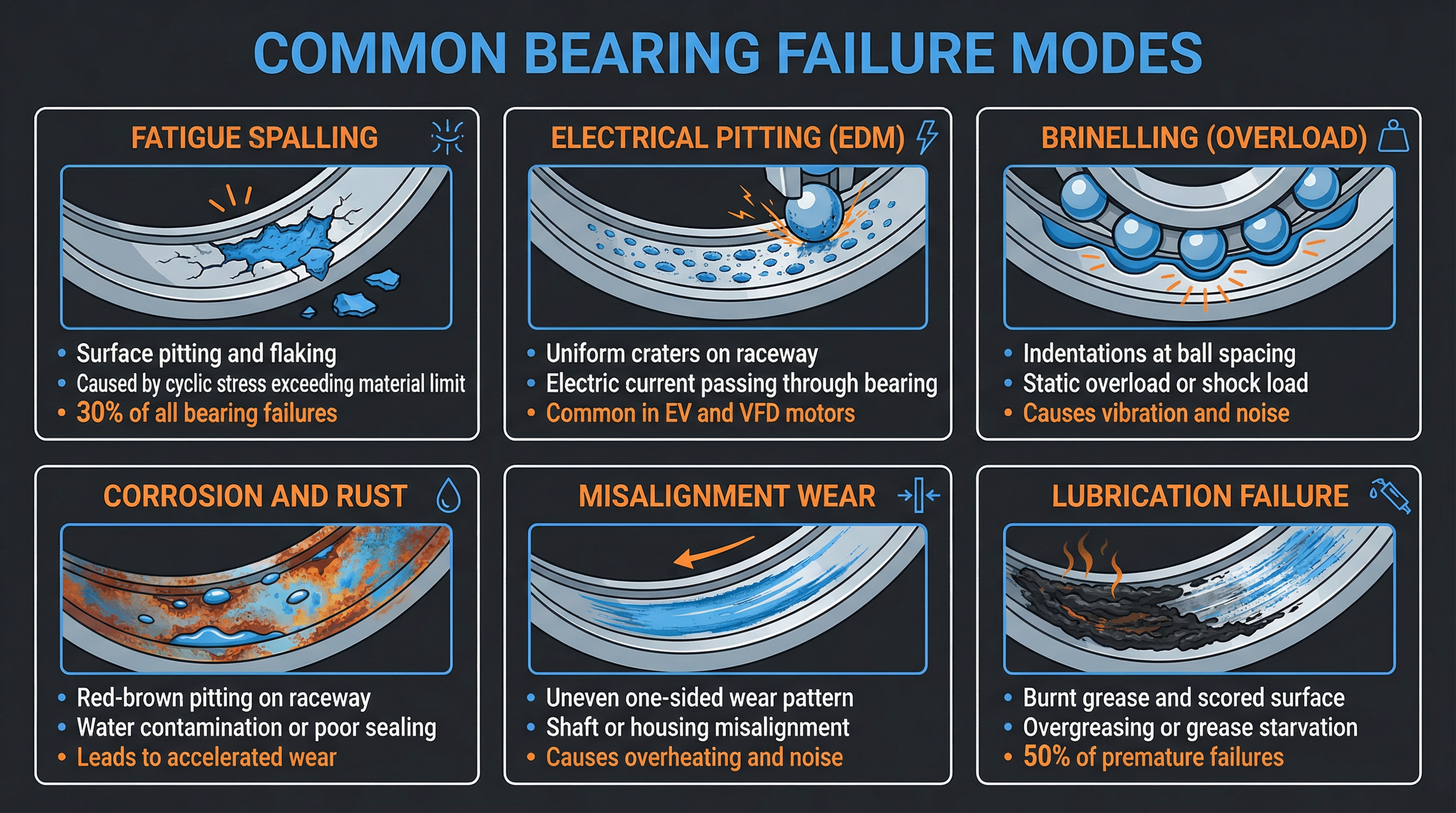 Bearing Failure Modes Overview Bearing Failure Modes Overview