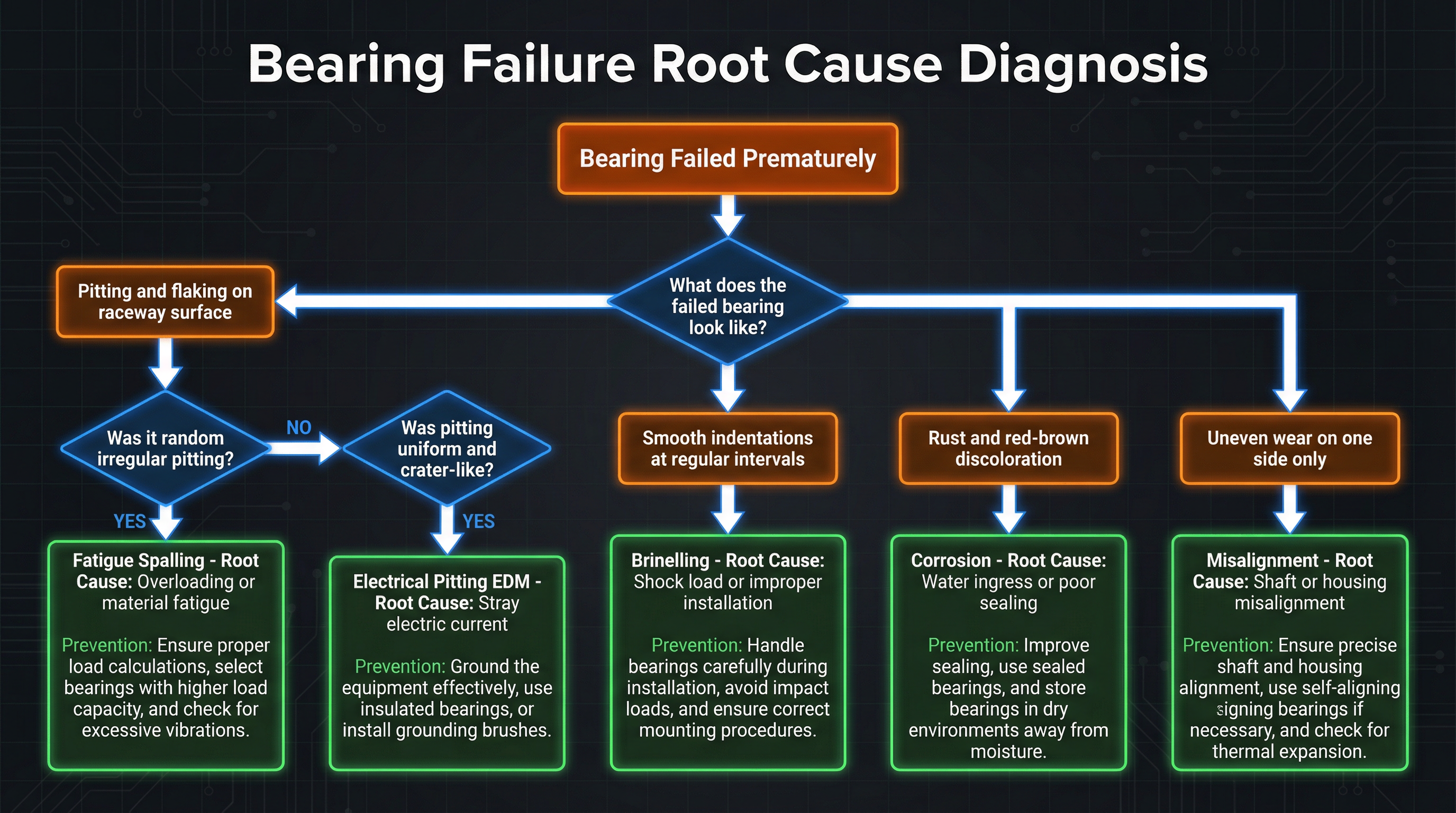 Bearing Failure Diagnosis Flowchart Bearing Failure Diagnosis Flowchart