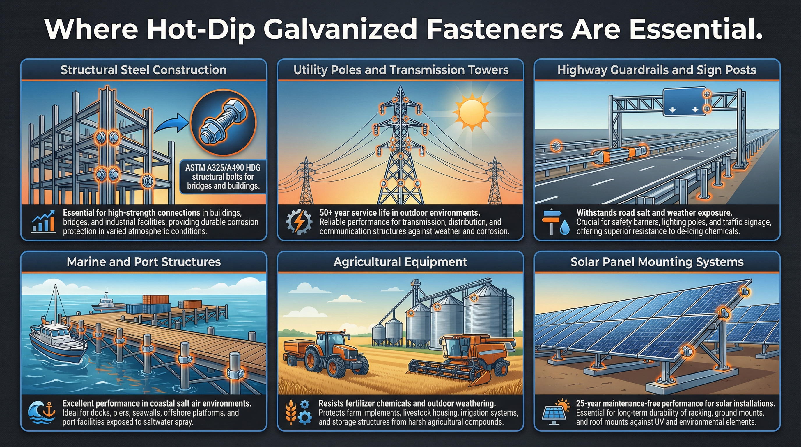 HDG Fastener Applications