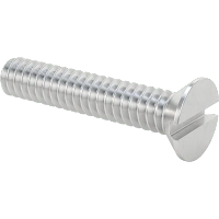 0358FA00008 Aluminum Slotted Flat Head Screws