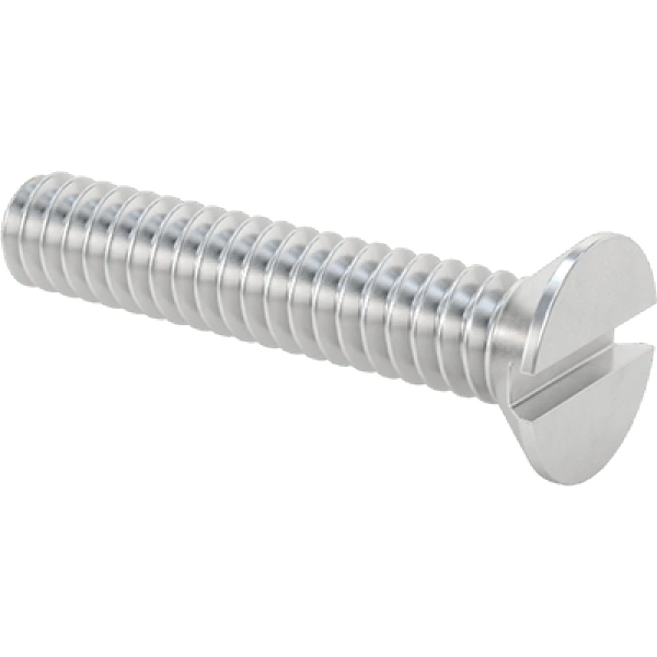0358FA00007 Aluminum Slotted Flat Head Screws