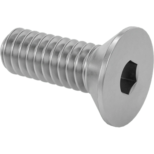 0318FA00028 Brass Hex Drive Flat Head Screws