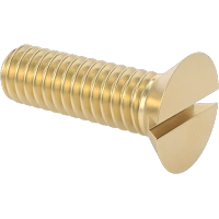 0356FA00037 Brass Slotted Flat Head Screws