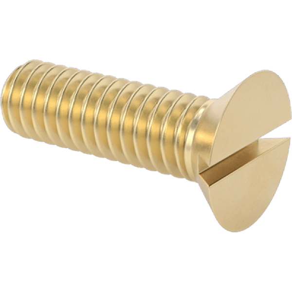 0356FA00036 Brass Slotted Flat Head Screws