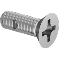 0374FA00008 Phillips Thread-Locking Flat Head Screws