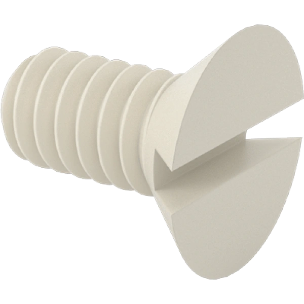 0351FA00002 Plastic Slotted Flat Head Screws