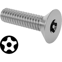 0364FA00064 Tamper-Resistant Torx Plus Stainless Steel Flat Head Screws