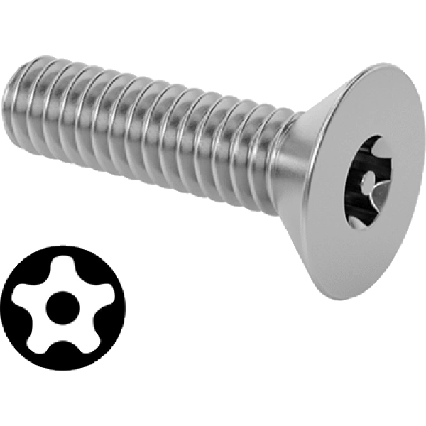 0364FA00064 Tamper-Resistant Torx Plus Stainless Steel Flat Head Screws
