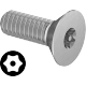 0364FA00001 Tamper-Resistant Torx Stainless Steel Flat Head Screws