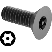 0364FA00090 Tamper-Resistant Torx Steel Flat Head Screws