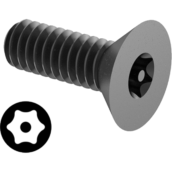 0364FA00092 Tamper-Resistant Torx Steel Flat Head Screws