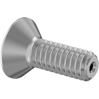 Venting Stainless Steel Hex-Drive Flat Head Screws