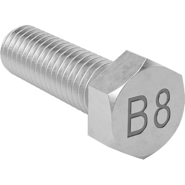0262FA00003 18-8 Stainless Steel Heavy Hex Head Screws for High-Pressure Applications
