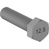 0243FA00037 Extreme-Strength Metric Class12.9 Steel Hex Head Screws