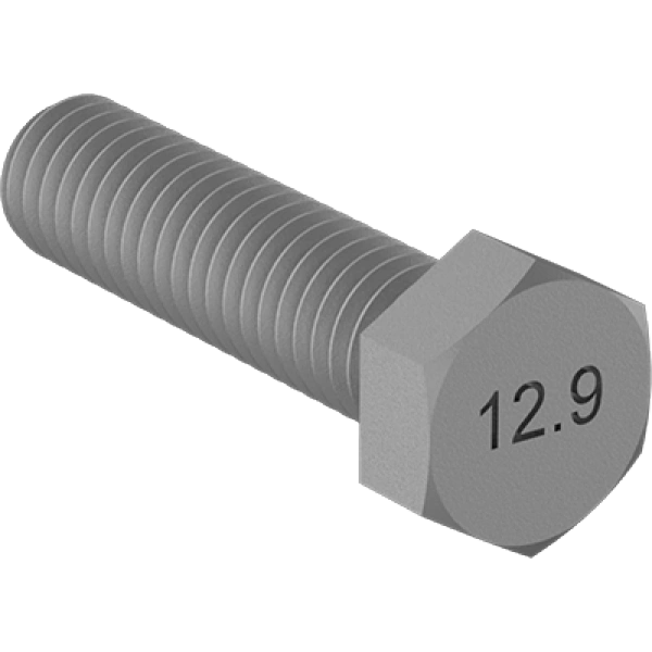0243FA00037 Extreme-Strength Metric Class12.9 Steel Hex Head Screws