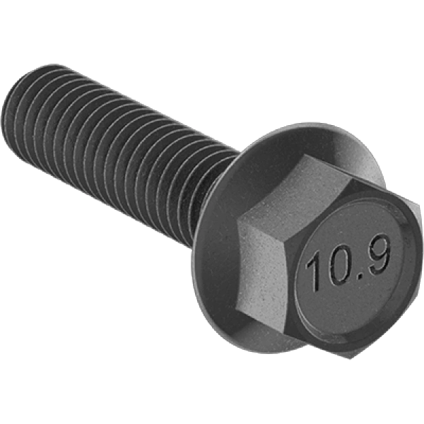 0266FA00032 High-Strength Metric Class 10.9 Steel Flanged Hex Head Screws
