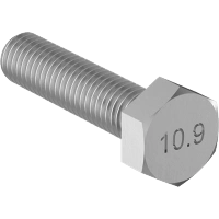High-Strength Metric Class 10.9 Steel Hex Head Screws