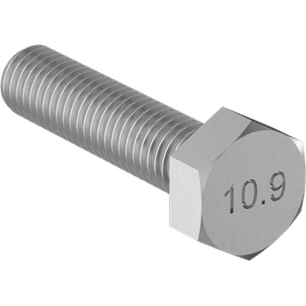 0229FA00226 High-Strength Metric Class 10.9 Steel Hex Head Screws