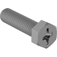 High-Strength Steel Hex Head Screws with Phillips Drive