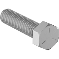 0234FA00382 Medium-Strength Grade 5 Steel Hex Head Screws