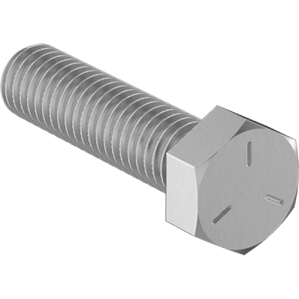 0234FA00385 Medium-Strength Grade 5 Steel Hex Head Screws