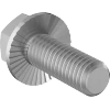 Medium-Strength Grade 5 Steel Serrated-Flange Hex Head Screws