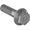Medium-Strength Metric Class 8.8 Steel Flanged Hex Head Screws