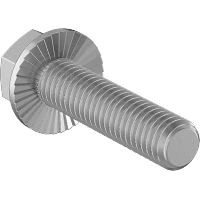 0276FA00001 Medium-Strength Metric Class 8.8 Steel Serrated-Flange Hex Head Screws