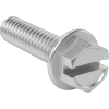 Stainless Steel Flanged Hex Head Screws with Slotted Drive
