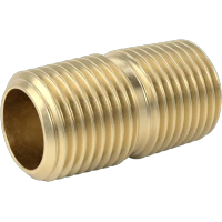 1497FA00001 High-Pressure Brass Threaded Pipe Nipples and Pipe with Sealant
