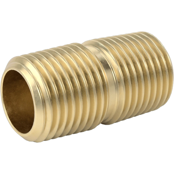 1497FA00002 High-Pressure Brass Threaded Pipe Nipples and Pipe with Sealant