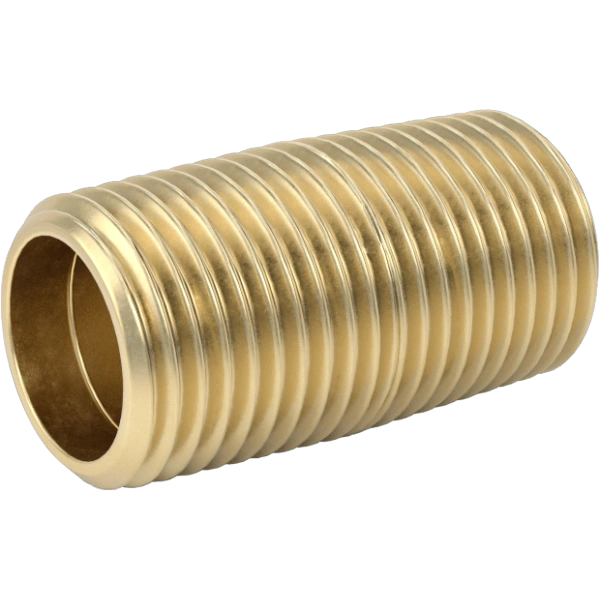 1496FA00002 High-Pressure Brass Threaded Pipe Nipples and Pipe