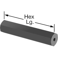 1481FA00004 Inch-to-Metric Female Hex Thread Adapters