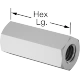 1482FA00003 Metric-to-Metric Female Hex Thread Adapters