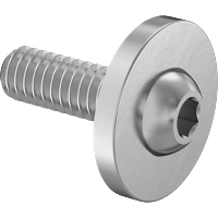 0177FA00001 Aluminum Oversized-Flange Button Head Hex-Drive Screws
