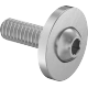 0177FA00002 Aluminum Oversized-Flange Button Head Hex-Drive Screws