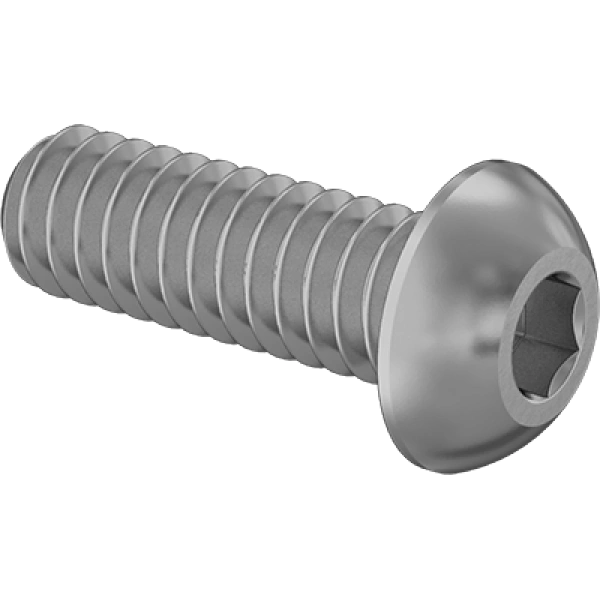0083FA00003 Brass Button Head Hex-Drive Screws