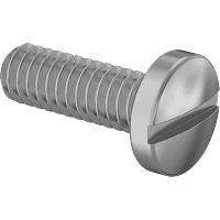 0128FA00001 Brass Pan Head Slotted Screws