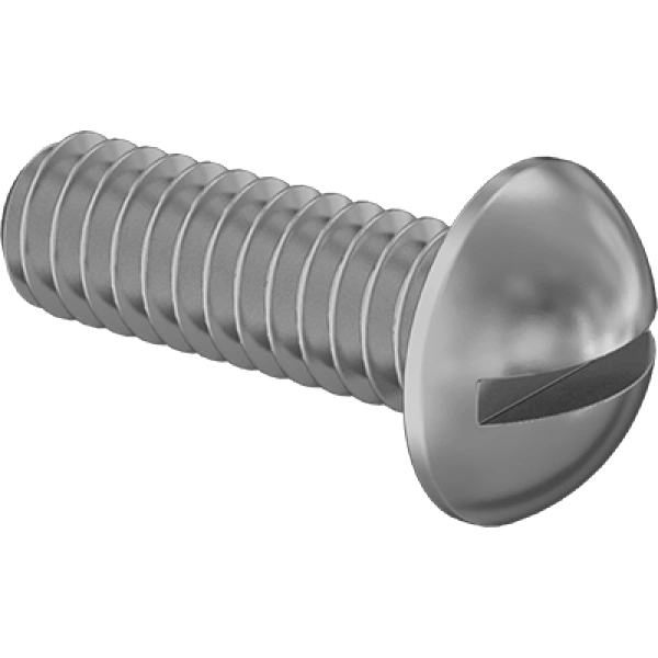 0133FA00136 Brass Round Head Slotted Screws