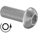 0225FA00002 Left-Hand-Thread Stainless Steel Button Head Hex-Drive Screws