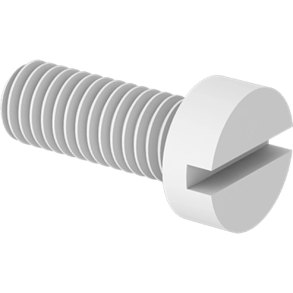 0132FA00001 Plastic Cheese Head Slotted Screws