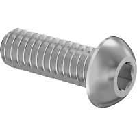 0076FA00264 Stainless Steel Button Head Hex-Drive Screws