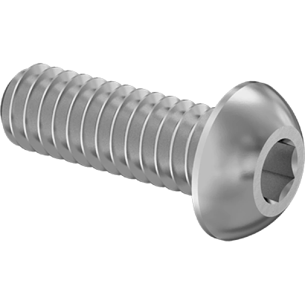 0076FA00263 Stainless Steel Button Head Hex-Drive Screws