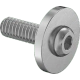 0182FA00001 Stainless Steel Oversized-Flange Button Head Hex-Drive Screws