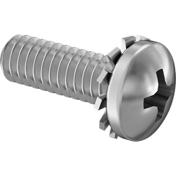 0188FA00003 Stainless Steel Pan Head Phillips Screws with External-Tooth Lock Washer