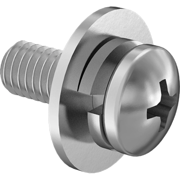 0197FA00002 Stainless Steel Pan Head Phillips Screws with Flat and Split Lock Washer